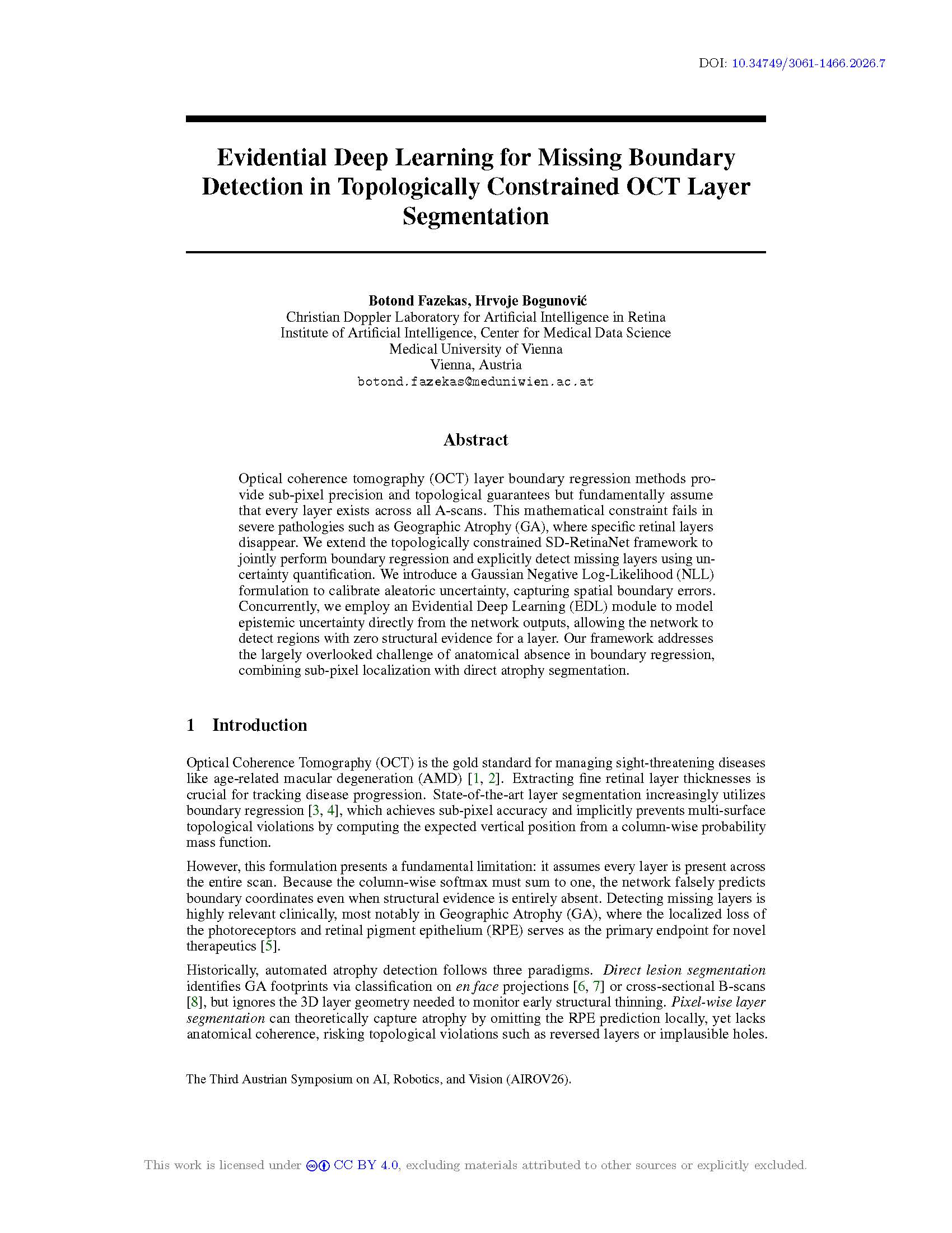 Evidential Deep Learning for Missing Boundary Detection in Topologically Constrained OCT Layer Segmentation